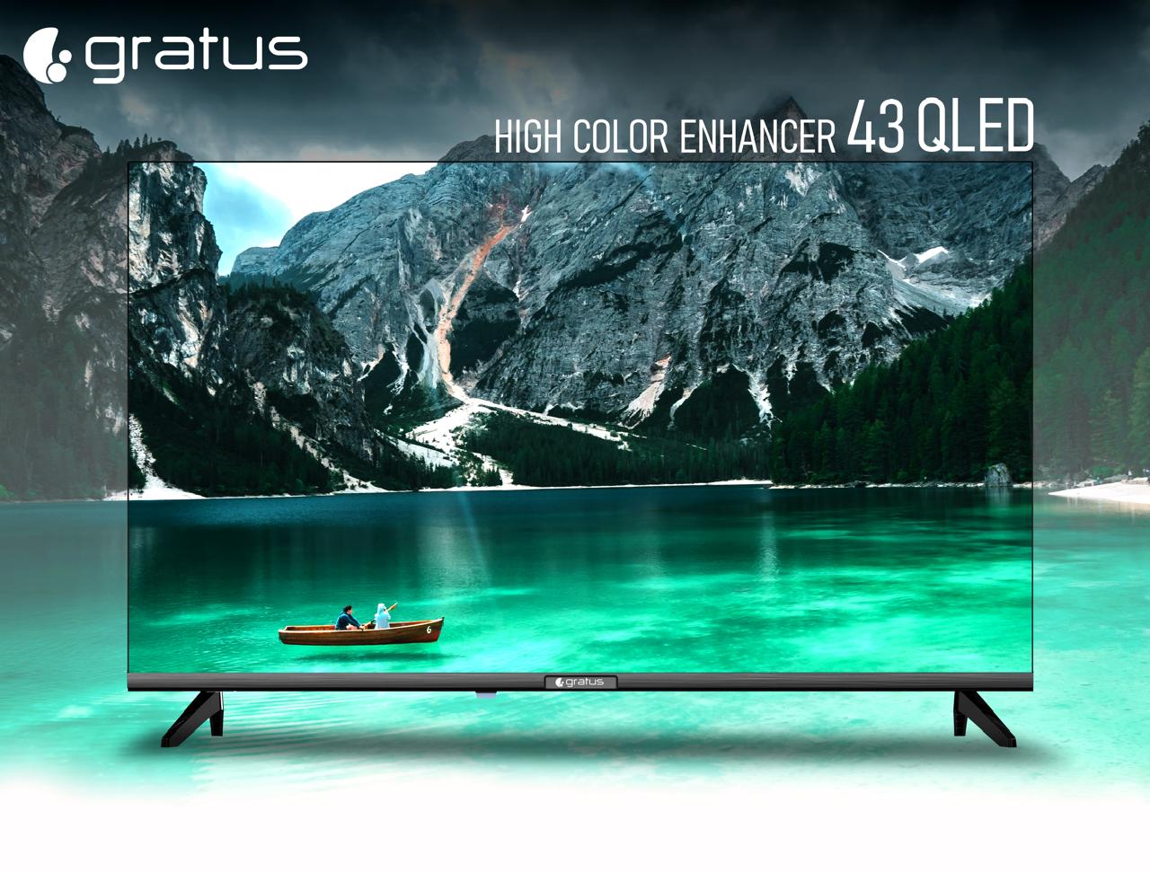 Gratus 109 cm (43 inches) Edgeless LED Smart TV